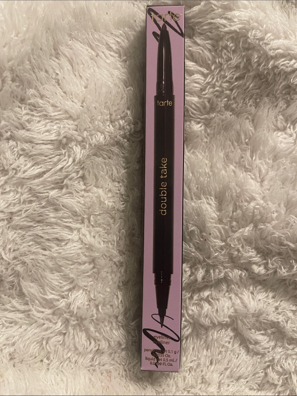 tarte Double Take Dual-Ended Eyeliner — Black and Pink Packaging